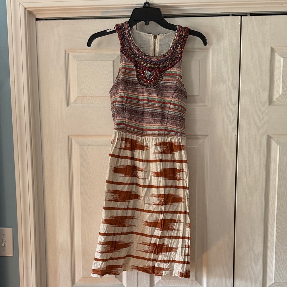 Lucky Brand Beaded Neckline Top
